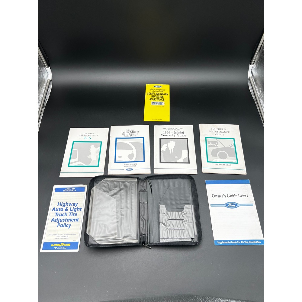 1999 Ford 7.3L Power Stroke Diesel Owners Manual Case & Guides F75J-19A942-AA